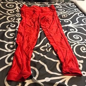 SQN Sport Shiny Red Leggings!